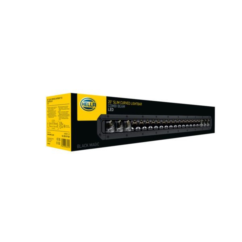 Barra Led TOUGH Curva HELLA BLACK MAGIC 20" 52.9cm  Slim delgada