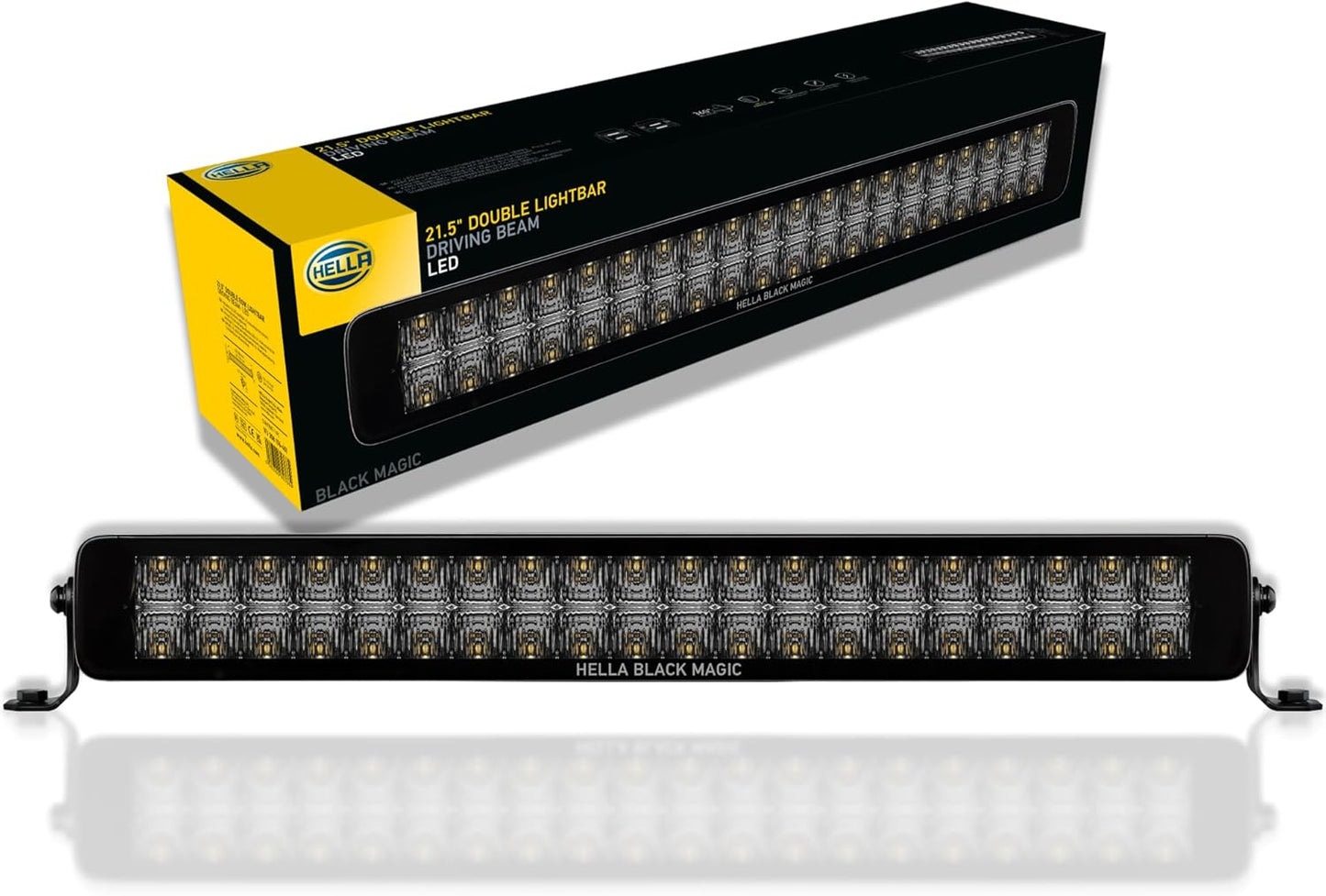 Barra Led Recta Doble HELLA BLACK MAGIC 21" 56.1cm  Slim