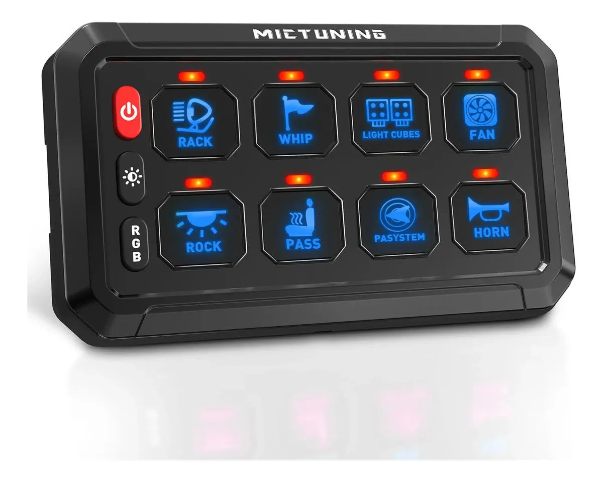 Panel Botonera de Accesorios MicTuning 8 canales