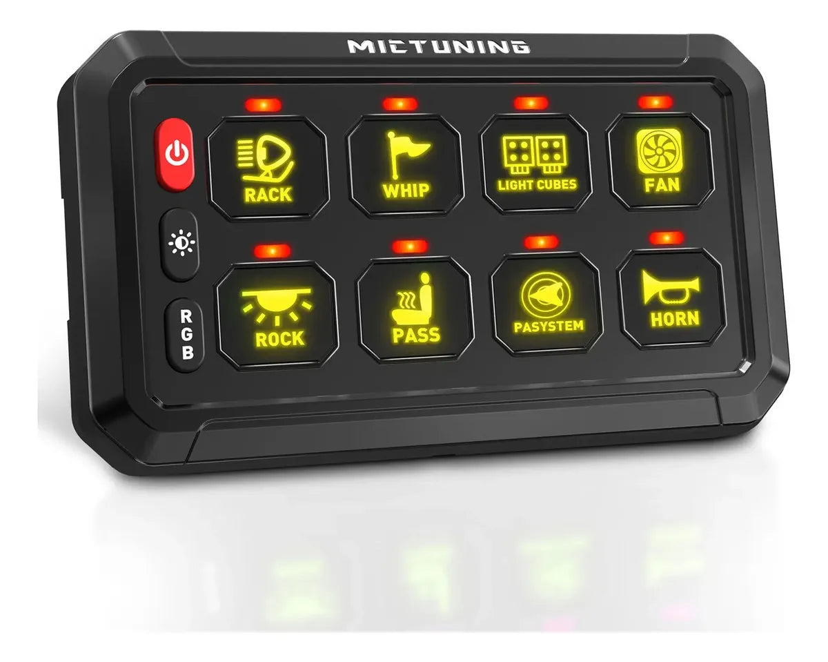Panel Botonera de Accesorios MicTuning 8 canales