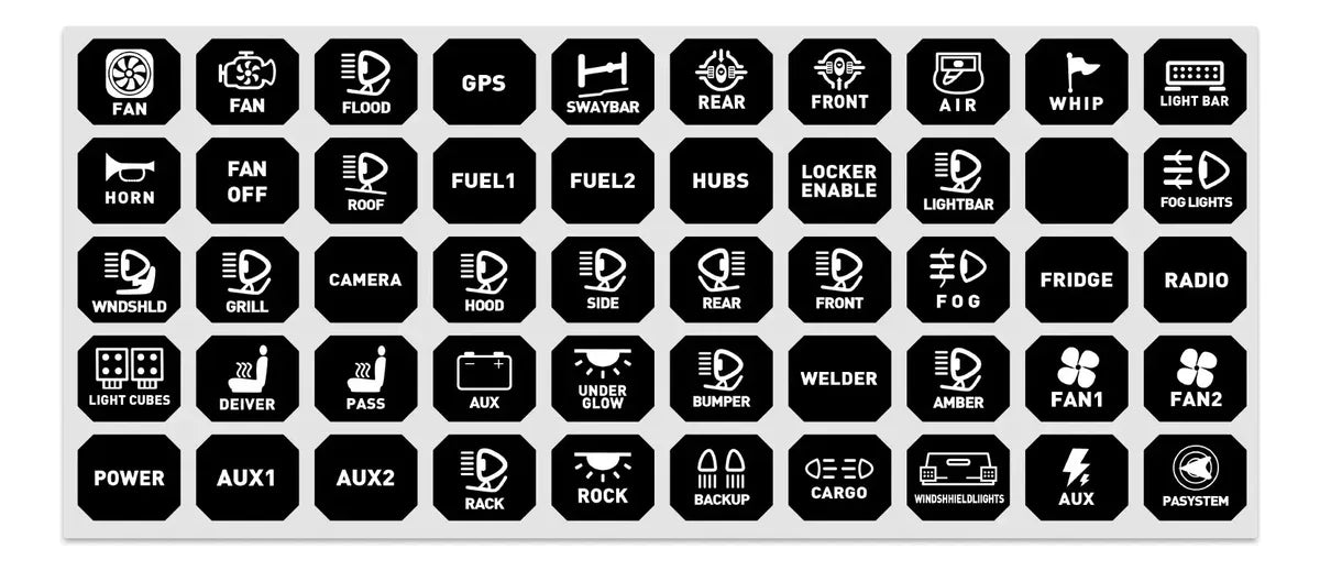 Panel Botonera de Accesorios MicTuning 8 canales