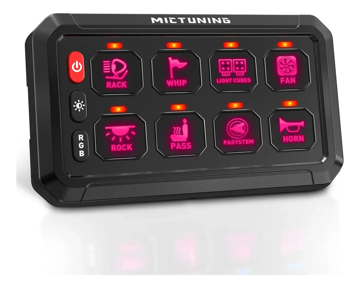 Panel Botonera de Accesorios MicTuning 8 canales