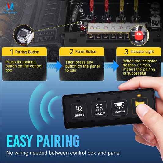 Panel Botonera de Accesorios MicTuning 4 canales