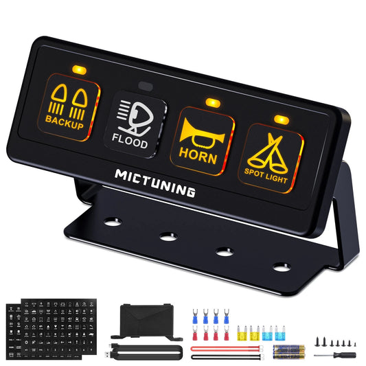 Panel Botonera de Accesorios MicTuning 4 canales