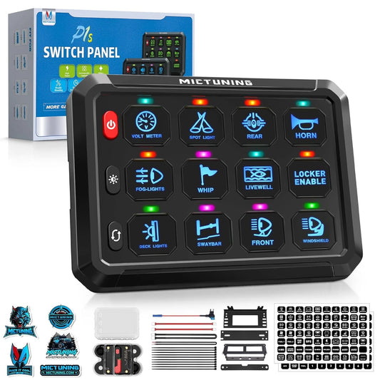 Panel Botonera de Accesorios MicTuning 12 canales